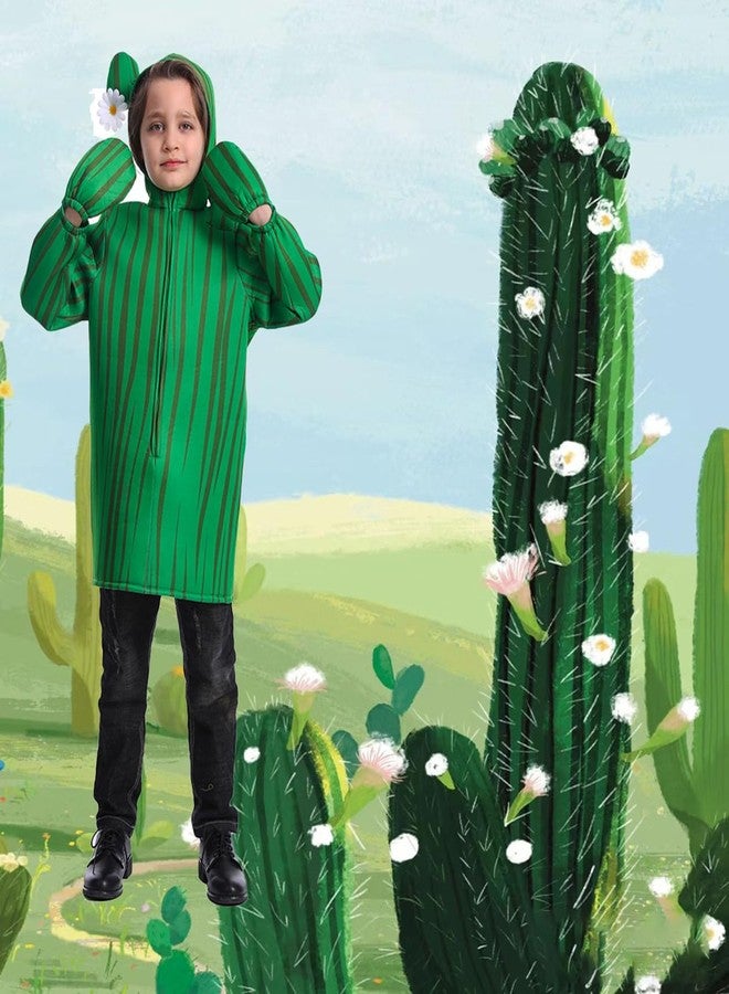 DSplay Kids Cactus Costume Cosplay Halloween Party (8-12 years) - Image 3